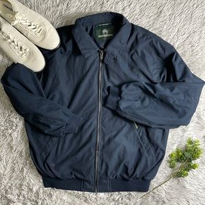 Weatherproof since 1948 navy microfiber  golf jacket size L